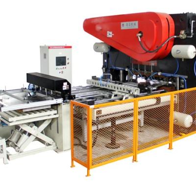 China Automatic Tinplate Sheet Packing Machine CNC Feeding Punch Press for Painting Tin Can/Pail Top/Bottom Lid Making for sale