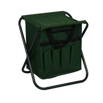 China Outdoor Camping Easy-carry Folding Fishing Chair Folding Stool With Cooler Bag Under Seat for sale