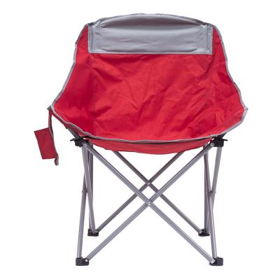 China 200Kg Bucket Moon Chair Easy-carry Printed Outdoor Folding Camping Camping Chair With Storage Side Pocket for sale