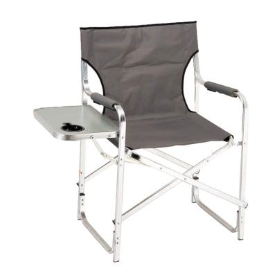 China Contemporary Aluminum Director Chair Folding Camping Portable Beach Folding Iron With Side Table for sale