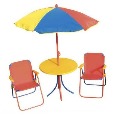 China Contemporary Kids Camping Set Steel Tube Folding Kids Beach Camping Chair With Tables For Outdoor for sale