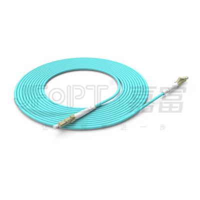 China 10G Fiber Optic Patch Cable LC-LC OM4 OM5 Multimode Data Center Flame Retardant for sale