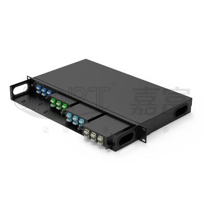 China 48 Core MPO Patch Panel /APC-LC/UPC SM G657A1/A2 12-Core Module Box for sale