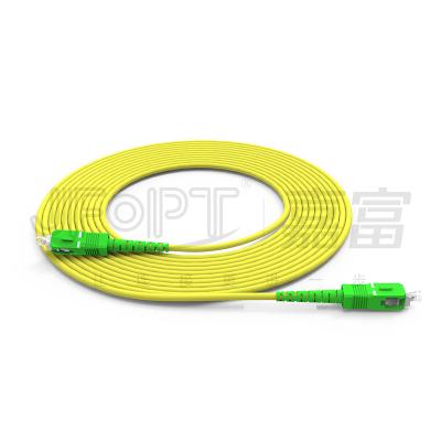 China SC-SC Simplex/Duplex PVC/LSZH OFN/OFNR/OFNP Flame Retardant Fiber Optic Patch Cable for sale