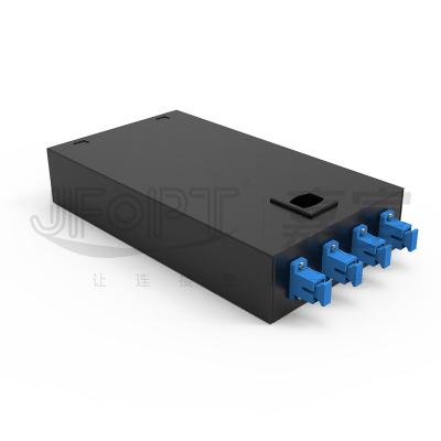 China SC/LC/FC/ST 4-Core Latch Type Fiber Optic Termination Box Low Loss Telecom-Grade for sale