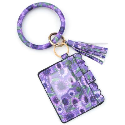 China Hot Selling Leopard Style Tassel Wallet Leather Strap Main Chain Wallets For Women for sale