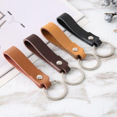 China Handmade Genuine Leather Key Ring Lanyard Keychain Style Key Holder Jewelry for sale