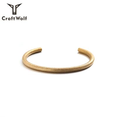 China Anti-allergic/No Rust High Quality Minimalist Fashion Jewelry 2020 Craft Wolf Custom Logo 18K Gold Plated Stainless Steel Bangle Bracelet For Women Men for sale