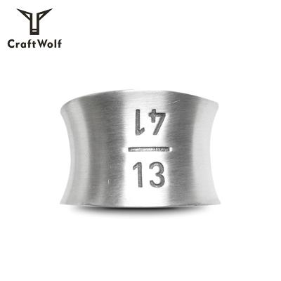 China Fashionable Craft Wolf High Quality Jewelry Stainless Steel 1314 Concave Ring for sale