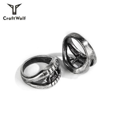 China FASHIONABLE Craft Wolf Vampire Men Stainless Steel Skull Group Ring Jewelry For DIY Jewelry Making Beautiful for sale