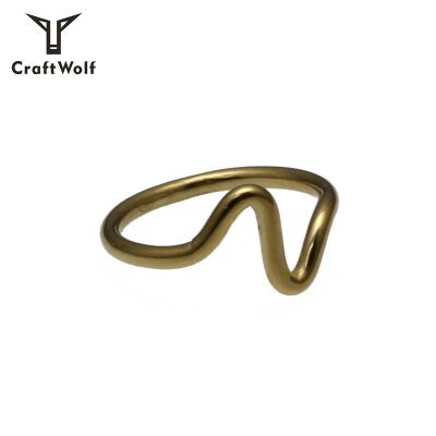 China Stainless Steel FASHIONABLE Style Wolf 316L Craft Unique Design ECG Ring for sale