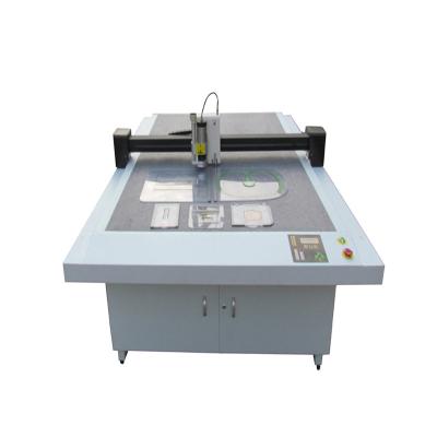 China Full automatic static table plotter garment textile pattern digital cut flatbed pvc coated fabric cutting machine for sale