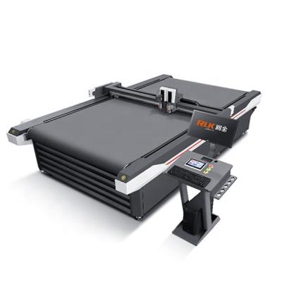 China CLOTHING RUK QR Code Scan Graphics Signs Cutter PP Flatbed Paper Cutting Machine for sale