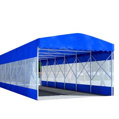 China PC Pergola Retractable Awnings Modern Outdoor Motorized Awning PVC White LED Light Acrylic Switch Frame Sail Surface Fabric Roof for sale