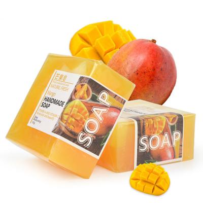 China Mango Bar Skin Bar Essential Oil Thai Fruit Oily Natural Cute Fragrance Gift Handmade Cleansing Soap for sale