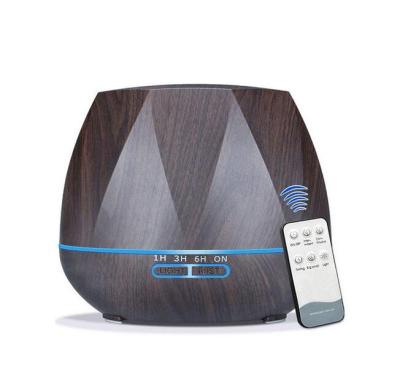 China RV 550ML Color Aroma Diffuser Wood Ultrasonic Remote Control Scent Diffuser Industrial Led Air Diffuser for sale