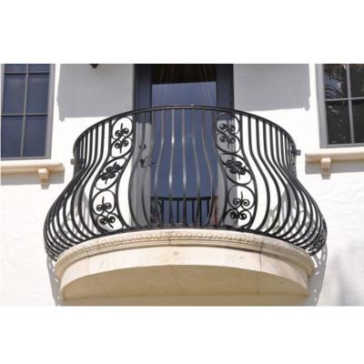 China Modern Ar - Hot Sale F004 Wrought Iron Balcony Railing Design Safety Iron Railing for sale