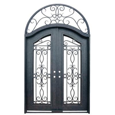 China Exclusive EUROPEAN Door White Panels AR-I059 Ornamental Wrought Iron Garden Fence for sale