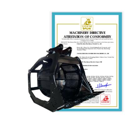 China Ytct Hitach Excavator Gravel Screening Bucket Soil Stones Rotary Screen Bucket en venta