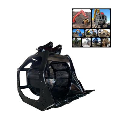 중국 Excavator Rotating Screening Bucket 33t Rotating Skeleton Bucket 판매용