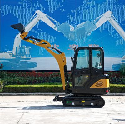 China 0,04 CBM hydraulischer Mini Excavator 1,7 Ton Mini Compact Excavator zu verkaufen