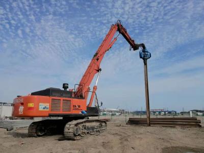 China 28-35 conductor de Ton Excavator Mounted Sheet Pile pila de hoja del martillo del Vibro de 2650 kilogramos en venta