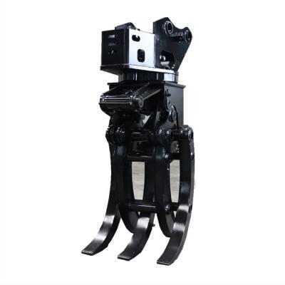 China Width 350mm Hydraulic Grabs For Excavators YAKAI Mini Excavator Grapple for sale