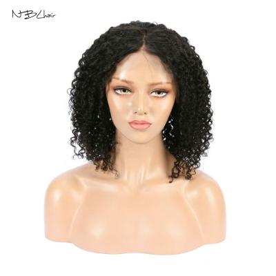 China Huge Stock Pixie Cut Lace Front Human Hair Wig Short Deep Wave Water Wave Wigs Brazilian Curly Bob Lace Frontal Pixie Curls for sale