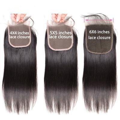 China Free Shipping Brazilian Straight Hair 360 Lace Frontal Closure Silky Straight Wave With Bundles Natural Headband Closure Hair Huge Current for sale