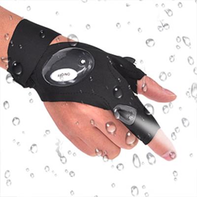 China Camper Hot Selling 2 Magic Glove LED Flashlight LED Flashlight Torch Strap Recycling Gloves for sale