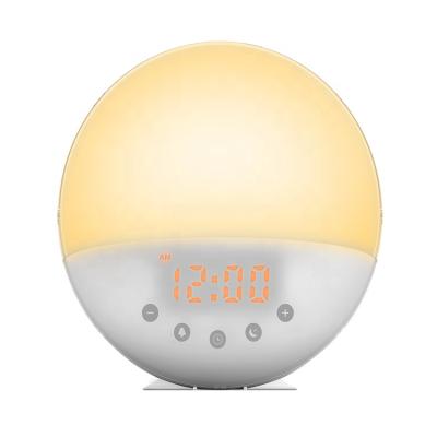 China LUMINOVA Nordic Custom Sound Machine Alarm Clock Led Wake Up Light for sale