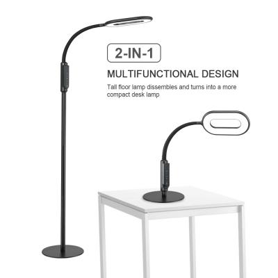 China Modern Stylish Decorative Adjustable LED Height Desk Lamp Floor Lamp 2 in 1 for sale