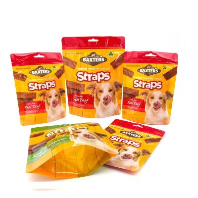 China Hot Selling Moisture Proof Pet Food Bag Aluminum Foil Stand Up Pouch Zipper Bag Dog Cat Pet Food Packaging Bags for sale