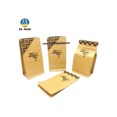 China Safety Environmental Protection Can Be Customized Kraft Paper Food Bag For Sale for sale