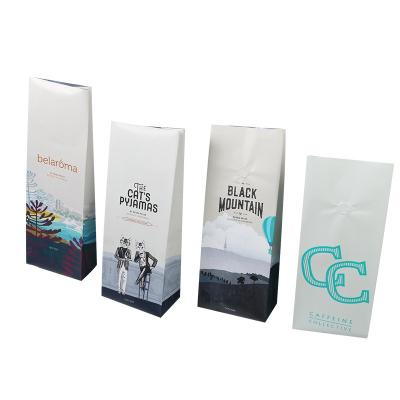 China Factory Custom Coffee Beans Moisture Proof Packaging Sack Paper Bags Tea Empty Coffee Bags With Valve for sale