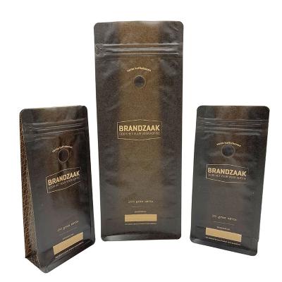 Китай Moisture Proof Kraft Paper Tea Coffee Bags Matte Coffee Bean Bag With Zipper Stand Pouch 250G 500G 1Kg Coffee Bag продается