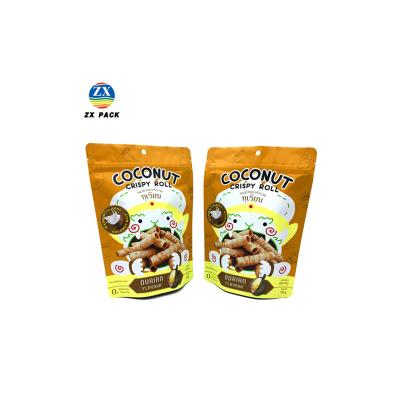 Cina Security High Quality Custom Printed Stand Up Resealable Aluminum Foil Food Packaging Ziplock Bag in vendita