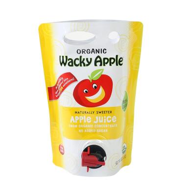 China Custom Food Grade Safety Juice Drink Nozzle Bag Transparent Stand Up Bag Sauce Spout Pouch With Valve à venda