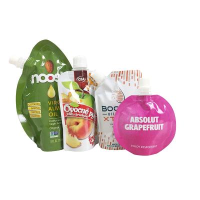 China Custom Printing Security Stand Up Spout Pouch Jelly Juice Packaging Spout Pouch Drink Packaging Bag Te koop