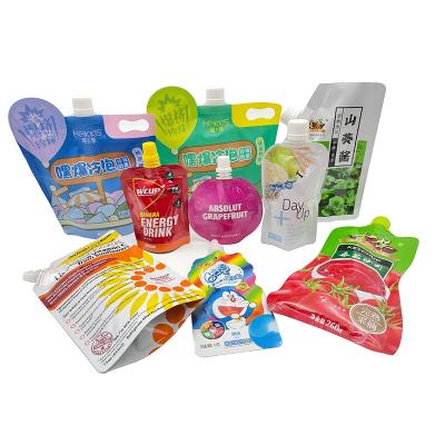 China Liquid Pouch Jelly Sauce Spout Pouch Safety Food Grade Beverage Packaging Stand Up Sauce Packing Bag Te koop