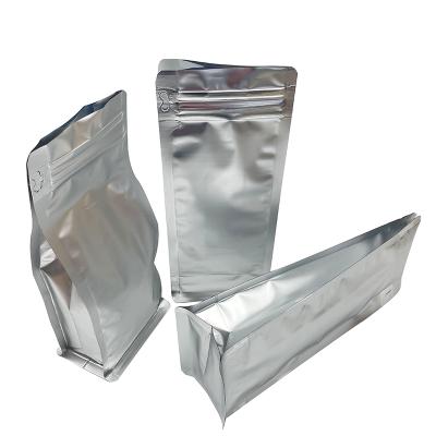 China Security Factory Stock Good Barrier Flat Bottom Pouch Snack Food Packaging Bag With Zipper for sale