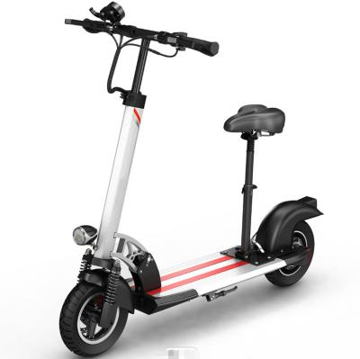 China Hot Sale High Speed ​​Eco-friendly Exciting Funny Safe Cheap 2 Wheel Folding 36V 10inch Adult Electric Scooter With Seat 400W For Sale E Scooters Price for sale