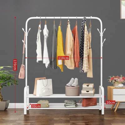 China Eco-friendly Material Multi-Function Cloth Rack Organizer Rod Shoes Boot Storage Shelf Garment Display Rack for sale