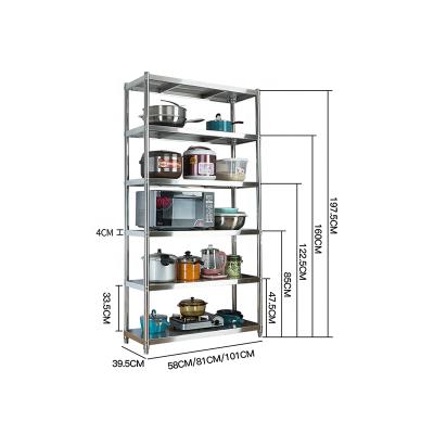 China Home Bathroom Sustainable Kitchen Stainless Steel Storage Organizers Rack Shelf Storage Rack for sale