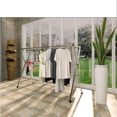 China Eco - Friendly Telescopic X - Type Plated Stainless Steel Pipe Hanger Cloth Drying Rack for sale