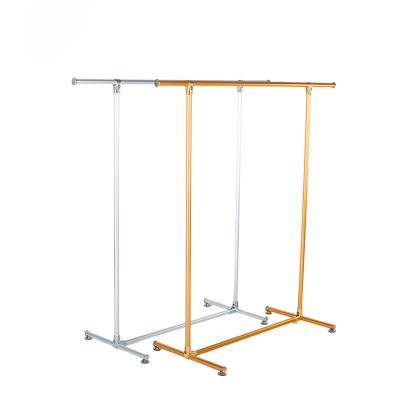 China Modern Balcony Laundry Folding Clothes Drying Rack Stainless Steel Metal Hanger for sale