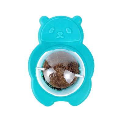 China Hot Selling Viable Catnip Toy 360 Rotating Molar Teeth Cleaning Crab Design Mint Catnip Ball With Suction Cup For Cats for sale