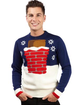 China Christmas novelty anti-pilling men's knitted top new Christmas sweater for sale