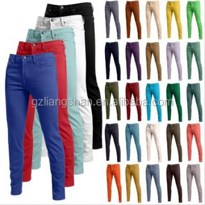 China OEM Wholesale Lastest Anti-pilling Design Men's Premium 30 Color Fashion Skinny Fit Stretch Jeans Pants For Boys for sale