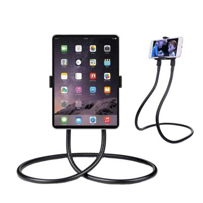 China Convenient 360 Degree Lazy Rotation Neck Phone Hanging Holders Frame Selfie Mobile Phone Cable Holder for sale